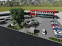 أرض  5300 م² مع عقار مرخص في اتستراد معربا صف اول  قرب دمشق