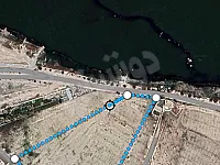 للبيع ارض واجهة على النهر مباشر منطقة سياحية 