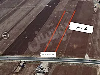 استراد غازي عنتاب الموقع بلدة ماير واجهة الأرض 39 متر طول 650 