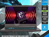 لابتوب MSI Thin 15 Gaming Core i5 8GB 512GB بسعر 550$