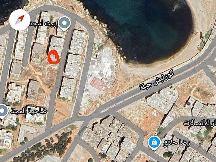 جبلة ضاحية المجد شقة عالهيكل ١٠٧متر ٢غرفة وصالون 