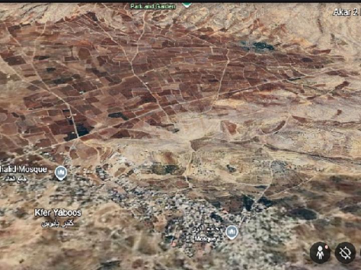 ارض للبيع مساحة 232000 م2 سهل كفير يابوس الحدود السورية اللبنانية