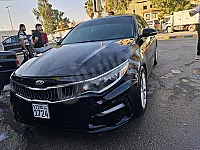 سيارة كيا أوبتيما 2016 للإيجار في دمشق باللون الأسود محرك 2000