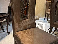 غرفة سفرة مستعملة بحالة جديدة مع 10 كراسي جلد - حلب