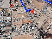 للبيع ارض ع طريق المطار جانب مطعم الف ليلة و ليلة