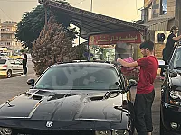 دودج تشالنجر SRT لون اسود محرك 8 سلندر