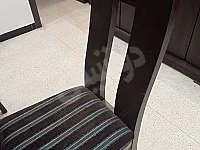 طاولة سفرة خشب زان 6 كراسي بحالة ممتازة في الميدان