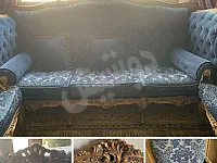 طقم خشب زان لغرفة جلوس مستعمل للبيع في دمشق